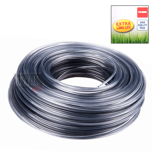 Fűkasza damil vágódamil vágószál 2,4mm 75m Csillag Extra erős Dual Power Fekete közép