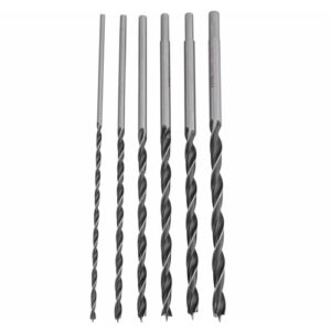 Fúrószár készlet csigafúró fafúró készlet 6db-os szett 300 mm x 6-8-10-12-13-14 mm fa fúró