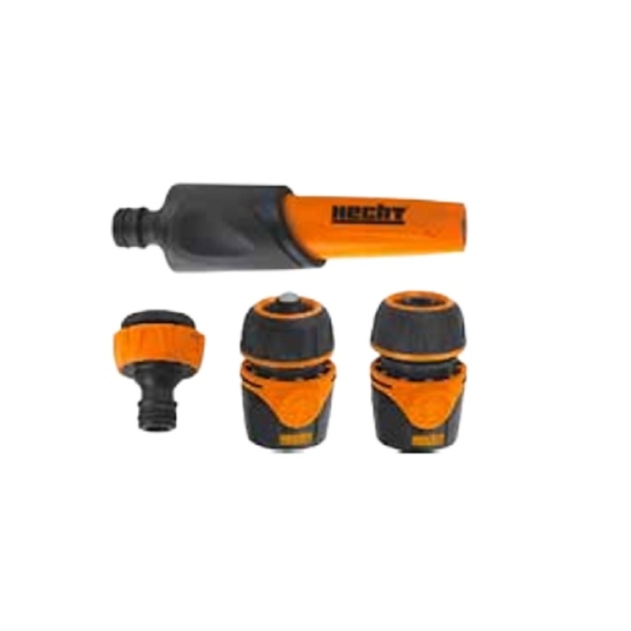 HECHT08025 Locsolópisztoly szett öntözőfej szett 4db-os Szórófej locsolófej Gyorscsatlakozó