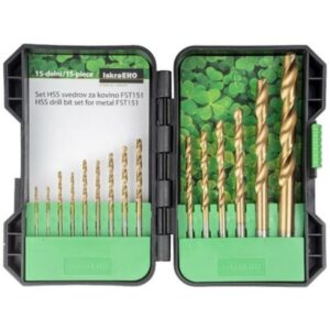 ISKRA ERO 15db-os Fúrószár készlet Hss Fémfúró Készlet Fst151