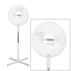 ISKRA Álló ventilátor 40W átmérő 43cm 3 fokozat 105-125cm állítható
