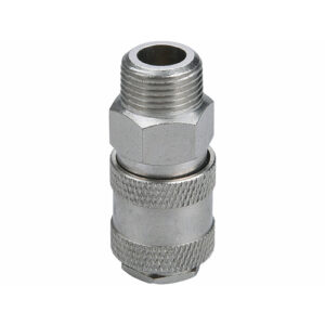 Levegős Gyorscsatlakozó-Hüvely (anya) Külső Menettel, 38″ Nikkelezett Réz