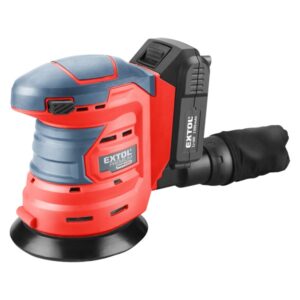 EXTOL PREMIUM Akkus Rotációs (Excentrikus) Csiszoló, SHARE20V 20V Li-Ion  2000 Mh 125mm