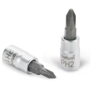 FORTUM Bitdugófej Ph Bittel, 61Crv5/S2, Mattkróm Ph2, 1/4" Fortum