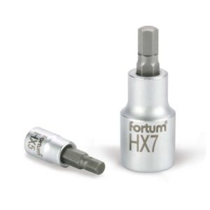FORTUM BitdugófeJ Imbusz, 1/2" 61Crv5/S2, Mattkróm 10mm (Hx10), 55mm Fortum