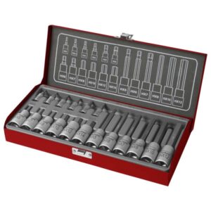 FORTUM Bitdugófej készlet Imbusz, 1/2" 1/4" 18db 61Crv5 Fortum