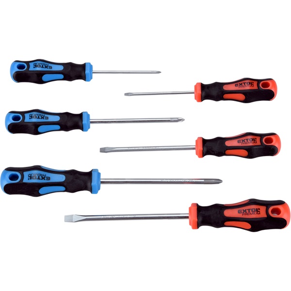 EXTOL PREMIUM Mágneses Csavarhúzó készlet 6db