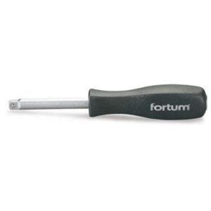 FORTUM Csavarhúzó Markolat Dugófejekhez, 1/4" 150mm Racsnis Karral Hajtható Fortum