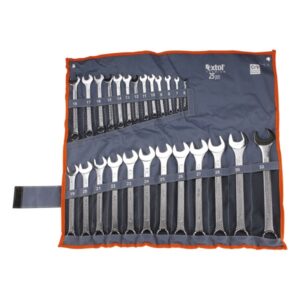 EXTOL PREMIUM Csillag-Villás Kulcs készlet villáskulcs készlet Crv., Vászon Tartóban 25db 6-32mm
