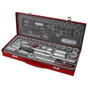 FORTUM Dugókulcs készlet 1/2" 1/4" 50db 61Crv5 Mattkróm Fortum