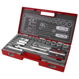 FORTUM Dugókulcs készlet 1/2" 27db 61Crv5 Mattkróm Fortum