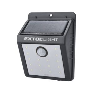 Éjszakai Készenléti LED lámpa 0,4W 16 Led 120 Lm, Napelem+Szenzor, Li-Ion Akkus, 1200 Mh