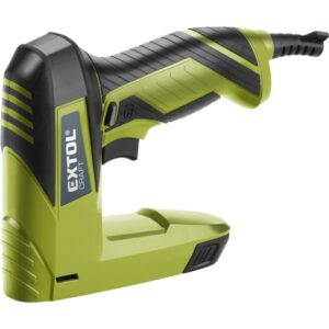 EXTOL CRAFT Elektromos Tűzőgép 45W Kapocs: 6-14mm (11,3×0,7mm), Szeg: 6-14mm (1,2×1,0-2,0)