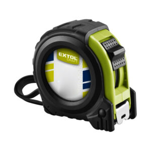 EXTOL Mérőszalag, Gumírozott, 1 Stoppos 5M×19mm