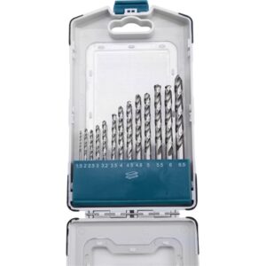 EXTOL INDUSTRIAL Fúrószár Kobaltfúró Fémcsigafúró készlet 13db HSS 9341/M2, 2-8mm Acélra