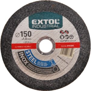 EXTOL INDUSTRIAL Vágókorong Vágótárcsa Ipari, Acélra/Inoxra 125×1,0×22,2mm