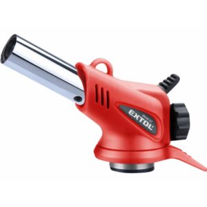 Gázlámpa Mini Forrasztáshoz, Piezó Gyújtással, Előmelegítés, 1300°C, 1100KW 7/16"