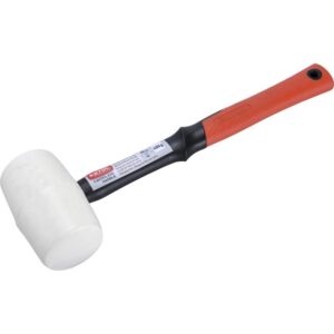 Gumikalapács Üvegszálas Nyéllel, Fehér Gumi 60mm 0,48 Kg