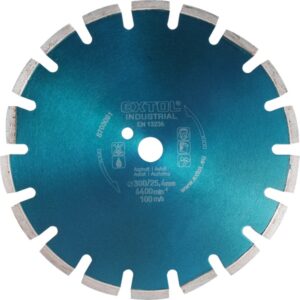 EXTOL INDUSTRIAL Gyémántvágó Aszfalt-Ra, Friss Betonhoz Szegmenses 400×25,4mm Száraz És Vizes