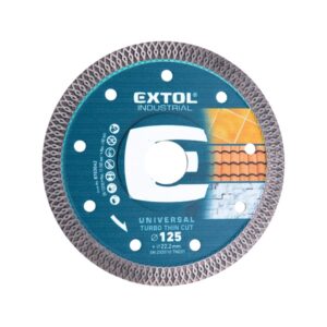 EXTOL INDUSTRIAL Gyémántvágó, Ipari Korong, Turbo, Gyors És Vékony Vágás: 2,0mm  230×22,2mm
