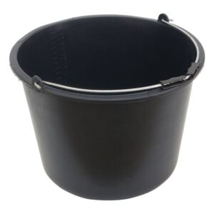 Habarcsos Vödör 20 Liter, Fekete, Műanyag