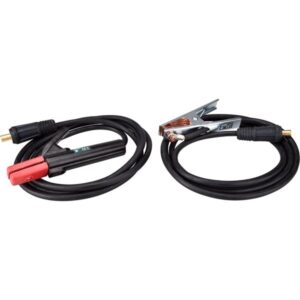 Hegesztő Kábelpár, Földelőkábel Csipesszel + Munkakábel Elektródafogóval, 160A, 5M, 25mm2