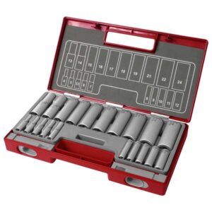 FORTUM Hosszított Dugófej készlet 1/2" 1/4" 20db 61Crv5 Fortum