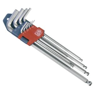 EXTOL PREMIUM Imbuszkulcs készlet 9db Extra Hosszú GömbfeJ 9db 1,5-10mm Cv., 95-237mm