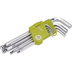 Imbuszkulcs készlet Cr40. Gömbfej Tüv/Gs, 9db 1,5-10mm
