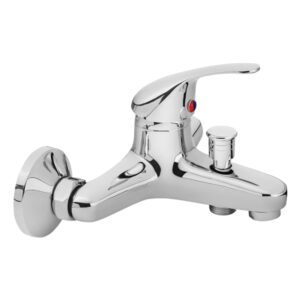 BALLETTO Kádtöltő Csaptelep 35mm 150mm-Es, Falra Szerelhető, Fényes, Zuhanycsatlakozóval