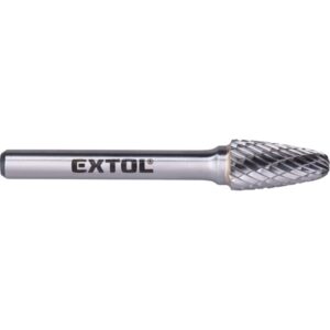 Keményfém Turbómaró (Rotormaró), Íves, Kerek Orrú, Átmérő 10×20mm/Szár 6mm Keresztfogazás