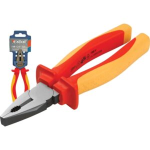 Kombinált Fogó, 160mm Szigetelt,1000V 5746, Cv, Duál Piros/Sárga Nyél, Akasztós Szerszámtartó