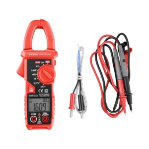 Lakatfogó És Digitális Multiméter Amper/Volt/Ohm Mérő, Hangjelző Funkcióval, Ce, 2 db 1,5V Aaa Elem