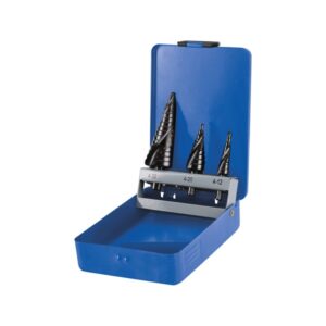 Lépcsős Fémfúró készlet, 3db (4-12mm/1mm Lépcsők,4-20mm/2mm4-32mm/2mm)