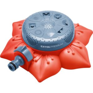 Locsolófej öntözőfej esőztető Virág Alakú Talapzat 8 Funkció Műanyag Kuplung Csatlakozóval