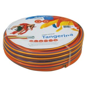 Tangerina Csavarodásmentes Locsolótömlő Slag locsoló tömlő 3 Rétegű 1" 25M, Narancs-Citrom-Kék