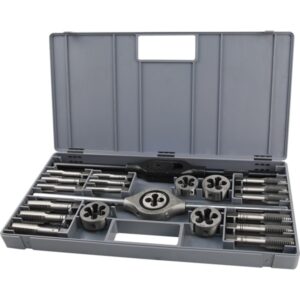 Menetfúró- És Menetmetsző készlet 23 db M12-M14-M16-M18-M20+Hajtóvas+Befogó