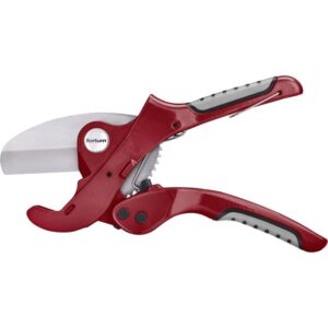 FORTUM Műanyagcső Vágóolló, Max.: 42mm (Pvc, Ppr, Pp, Pe, Pex, Pb, Pvdf Csövekhez), Alu Test