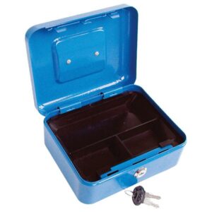 Pénzkazetta, 2db Kulccsal, Változó Színekben, Festett Acél 200×160×90/0,8mm