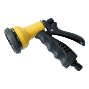 Locsolópisztoly szórófej öntözőfej locsolófej Ergonomikus Műanyag 7 Féle Sugár Csatlakozóval