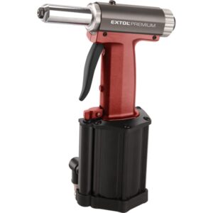 EXTOL PREMIUM Pneumatikus Popszegecselő popszegecs húzó popszegecshúzó 2,4-3,2-4,0-4,8mm ¼"