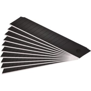 FORTUM Pótpenge 10 db Fekete, Tripla Vágóéllel 18×100×0,7mm Sk2 Acél, Hrc > 67, Lézeres Élezés