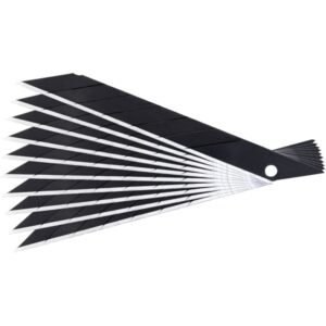 FORTUM Pótpenge 10 db Fekete, Tripla Vágóéllel 9×100×0,7mm Sk2 Acél, Hrc > 67, Lézeres Élezés