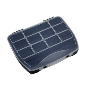 Rendező koffer szortimenter rendező táska 25 Black, 250×200×44mm Fekete