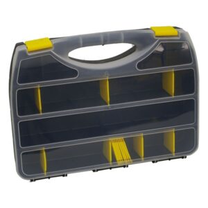 Rendező koffer szortimenter rendező táska 36 Black, 368×271×67mm Fekete