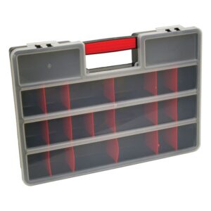 Rendező koffer szortimenter rendező táska Xl 460×325×80mm Fekete