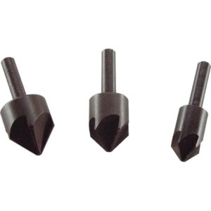 Kúpos süllyesztő fúró készlet fához fa süllyesztőfúró 3db 12-16-19mm 90°-os 6mm Kör szár fúrószár