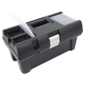 Műanyag Szerszámosláda szerszámláda koffer tároló láda 16" 415×220×200mm alucsatos tálcával