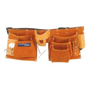 Szerszámtartó Övtáska szerszámostáska Sok Zsebes, Bőr Erős Műanyag Csattal
