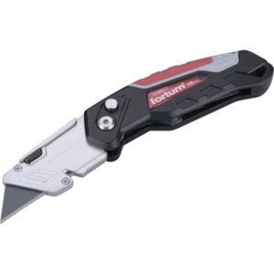 FORTUM Pvc Vágókés, 4 db Pengével, Összehajtható Alu Nyél, Penge Gyorscsere